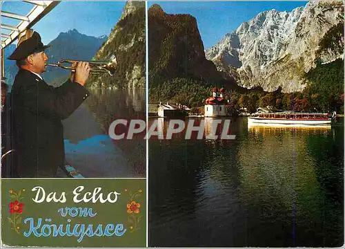 Cartes postales moderne Das Echo Vom Koniyssee Links Echoblaser vor der Echowand U Hachelkopf Rechts