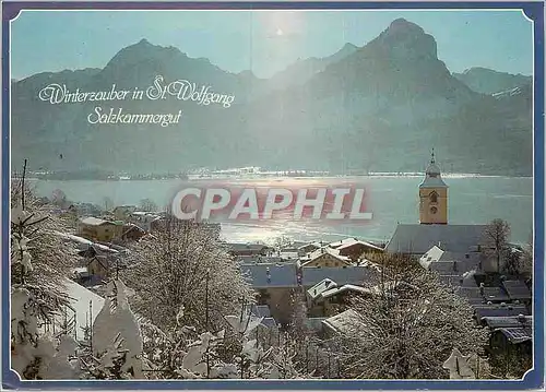 Moderne Karte Winterparadies St Wolfgang am See Salzkammergut