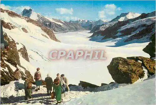 Cartes postales moderne Jungfraujoch Mit Aletschgletscher Scheidegg 2064 m