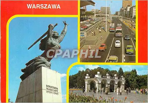 Cartes postales moderne Warszawa Pomnik Bohalorow Warsrawy Aleje Jerozolimakie