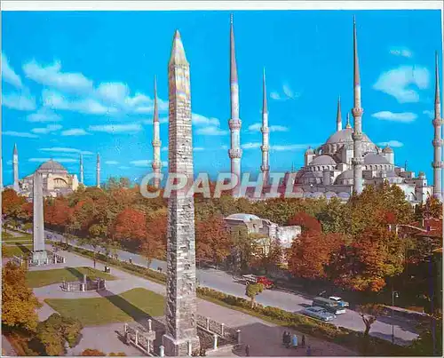 Cartes postales moderne Istanbul Turkiye Hoppodrome et la Mosque Bleue