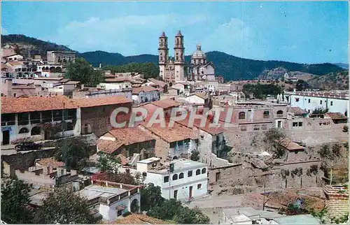 Moderne Karte Colonial Taxco Santa Prisca Church Mexico