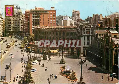 Cartes postales moderne Valencia Gare du Nord et Place des Taureaux