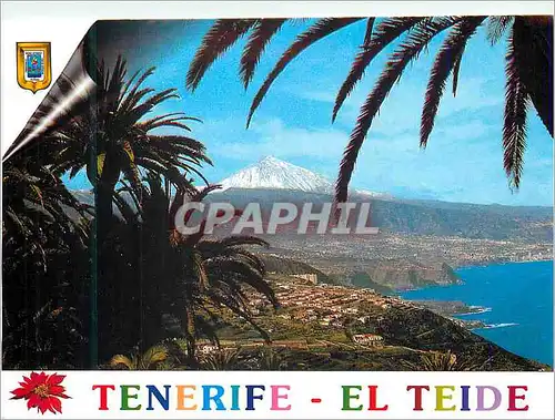 Cartes postales moderne Tenerife El Teide Cote Nord de L'Ile Avec le Teide (3717 m)