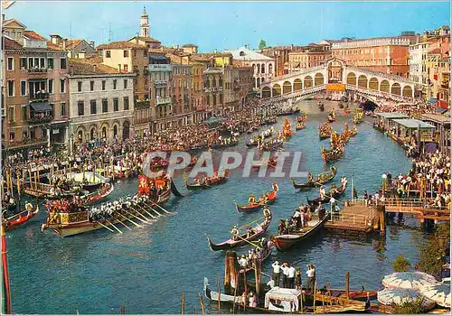 Moderne Karte Venezia Le Grand Canal et Pont de Rialto Regale Historique