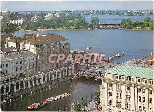 Moderne Karte Hamburg Alsterarkaden und Aister