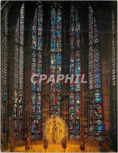 Cartes postales moderne Aachen Dom Apsis der Chorhalle Vollendet 1414 Fenster W Benner 1951