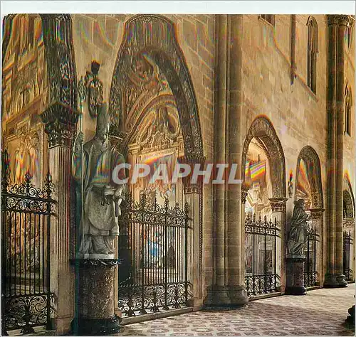 Moderne Karte Certosa di Pavia Nef Gauche de l'Eglise