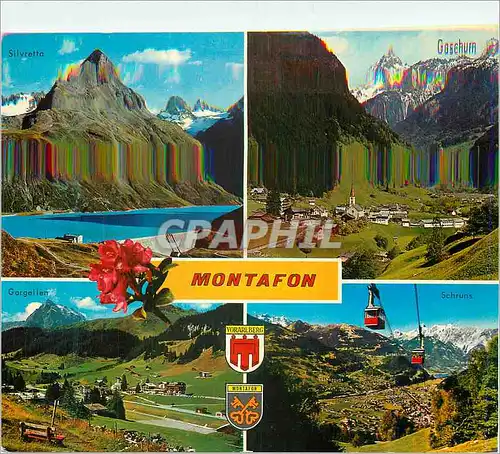 Moderne Karte Montafon Autriche