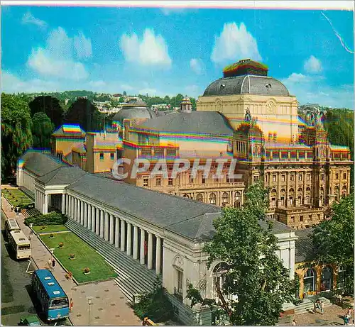 Cartes postales moderne Wiesbaden Theater Kolonaden und Hessisches Staatstheater
