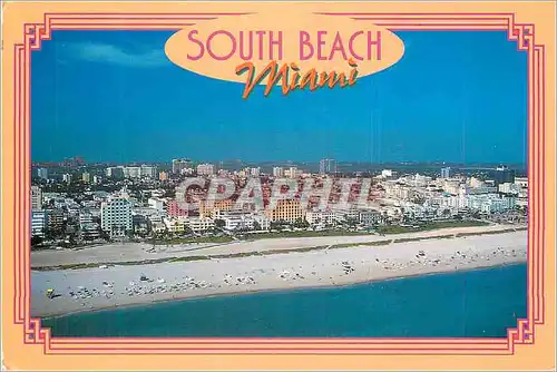 Moderne Karte South Beach Art Deco District Miami Florida