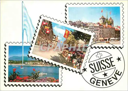 Moderne Karte Suisse Geneve