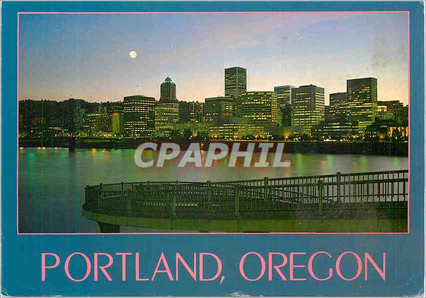 Moderne Karte Portland Oregon Nr Dnho51 Oldthing Ansichtskarten Oregon