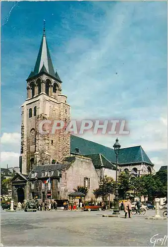 Moderne Karte Paris Eglise Saint Germain des Pres