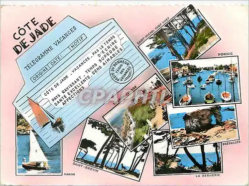 Cartes postales moderne Cote de Jade Marine Tharon Plage Pornic Prefailles La Berniere Saint Michel Chef Chef