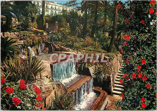 Moderne Karte Sanremo Cote des Fleurs les Fontaines au Jardin du Parc