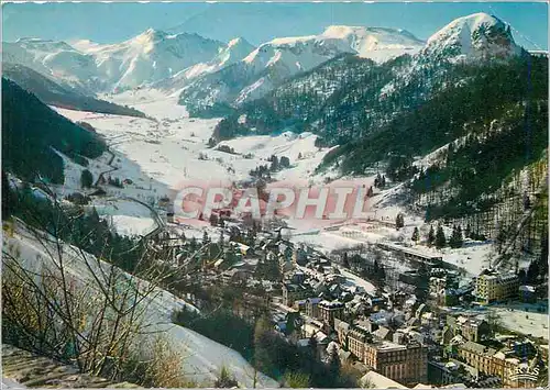 Cartes postales moderne L'Auvergne en Hiver Le Mont Dore Sancy (Alt 1886 m) et le Capucin