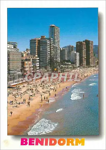 Cartes postales moderne Benidorm (Espana) Plage de Levante