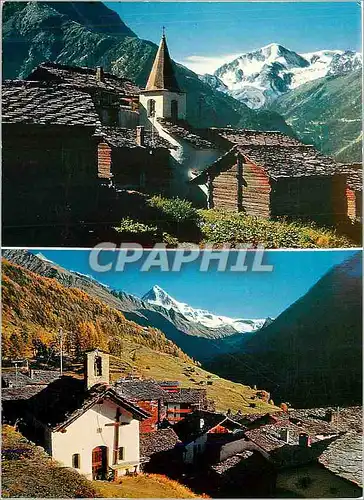 Cartes postales moderne Val d'Herens Valais La Sage et la Forcla