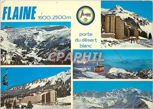 Moderne Karte Sports d'Hiver Flaine (Hte Savoie) ALt 1600 2500 m Porte du Desert Blanc