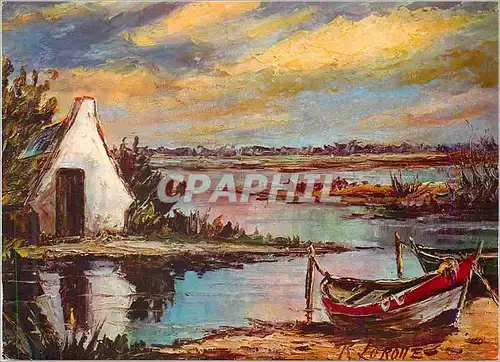 Moderne Karte En Camargue Peinture de R Lorotte