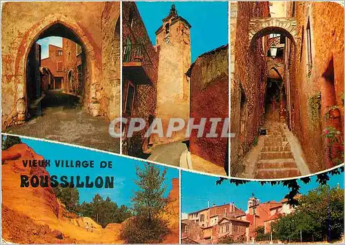 Moderne Karte Vieux Village de Roussillon (Vaucluse)