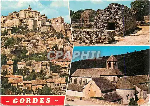 Moderne Karte Gordes (Vaucluse) Pittoresque Village Accroche a Une Falaise