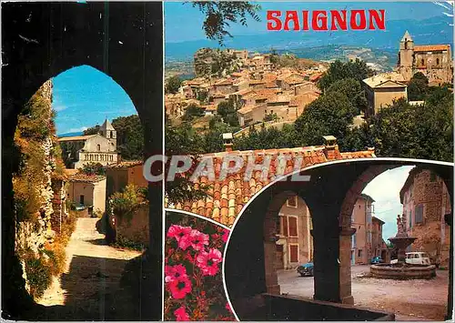 Moderne Karte Saignon (Vaucluse)