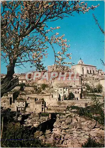 Moderne Karte Gordes (Vaucluse) vue Generale au Printemps