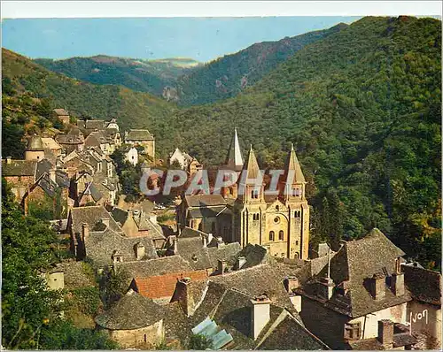 Cartes postales moderne Conques en Rouergue (Aveyron) Vue d'Ensemble