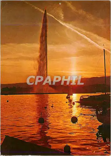Cartes postales moderne Geneve Le Jet d'Eau (120 m)