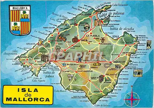 Cartes postales moderne Isla de Mallorca (Baleares) Espana