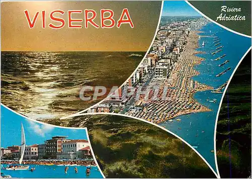 Moderne Karte Viserba Riviera Adriatica