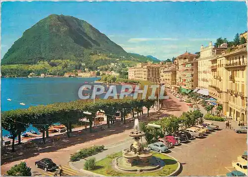 Cartes postales moderne Lugano Quai Fontana Bossi e Monte S Salvatore