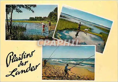 Cartes postales moderne Plaisirs des Landes Peche Chasse
