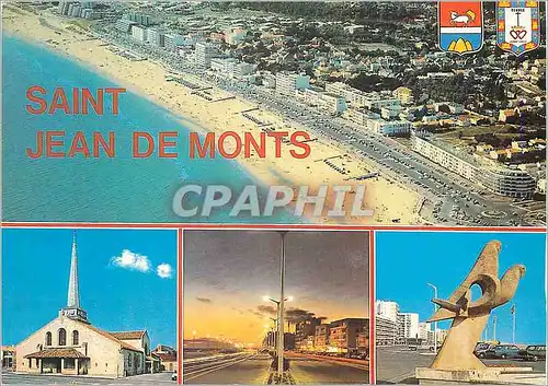 Moderne Karte Saint Jean de Monts (Vendee)