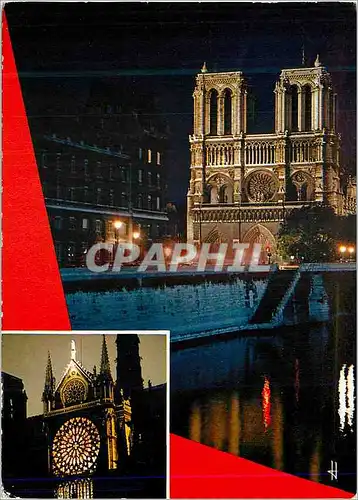 Cartes postales moderne France Paris Embrasement de Notre Dame