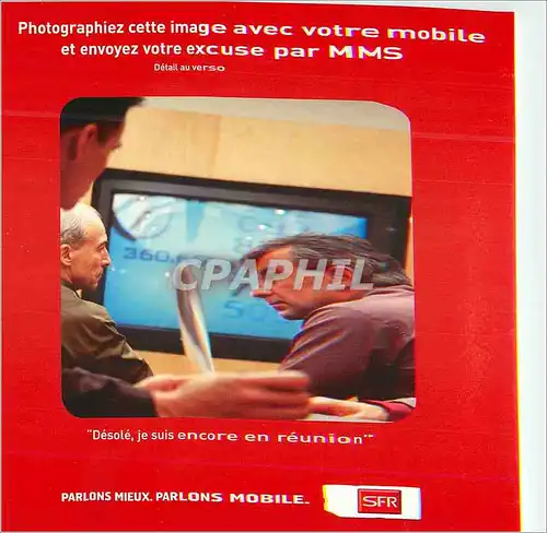 Moderne Karte Parlons Mieux parlons Mobile SFR Photographiez cette Image avec votre Mobile et Envoyez votre ex