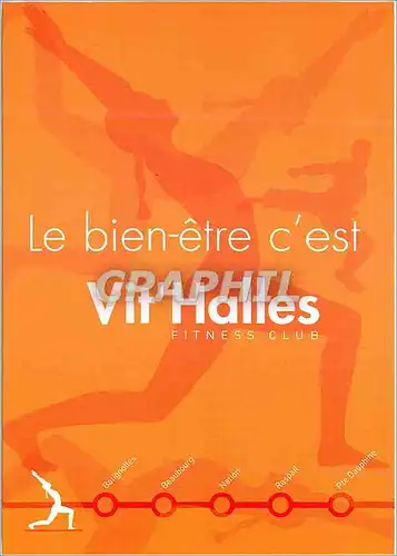 Cartes postales moderne le Bien Etre c'est Vit'Halles Fitness Club  Vit Halles Paris