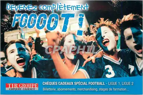 Cartes postales moderne Devenez completement Foooot Tir Groupe Cheques Cadeaux Football Nanterre Avenue Georges Clemence