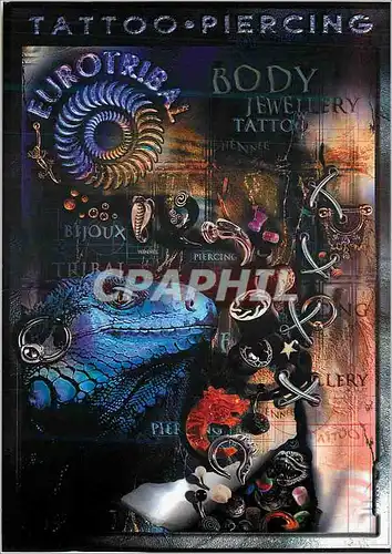 Cartes postales moderne Tattoo Piercing Eurotribal Collection Exsclusive distributor in France of Playboy Jewellery