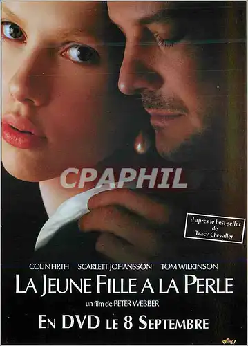 Cartes postales moderne La Jeune Fille a la Perle en DVD le 8 Septembre Peter Webber Colin Firth Scarlett Johansson Tom
