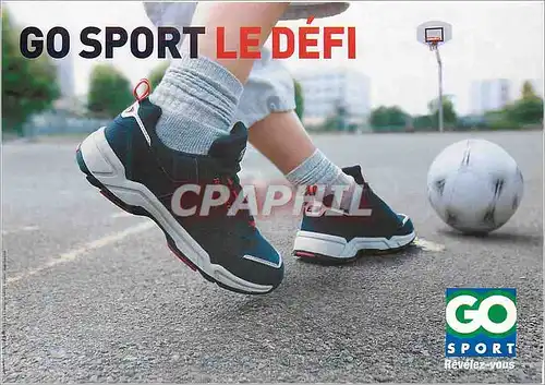 Cartes postales moderne Go Sport Le Defi Revelez Vous Football