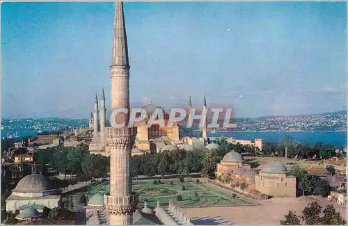 Moderne Karte Turkey In Istanbul a prize Attraction is Saint Sophia