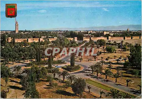 Cartes postales moderne Marrakech Road Point du Casino et Bab Jdid