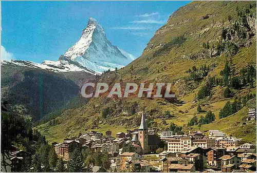 Cartes postales moderne Zermatt 1616 m Matterhorn Mt Cervin 4478 m