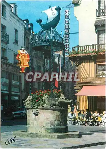 Moderne Karte Dieppe (Seine Maritime) Le Puits Sale Coiffe de la Nef Dieppoise