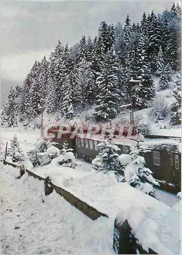 Moderne Karte Winterreisen Winterfreuden Mit Der Bahn Train