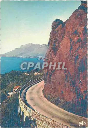 Cartes postales moderne La Corniche d'Or Le Trayas (Var) vu du Col de L'Esquillon