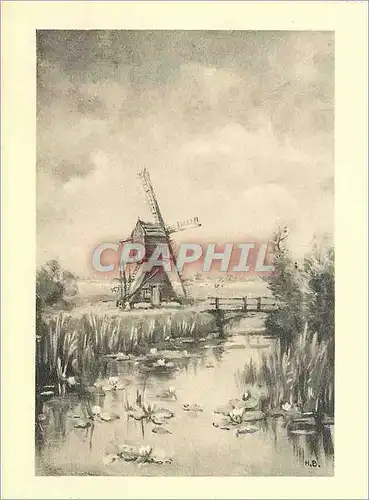 Cartes postales moderne Moulin a vent